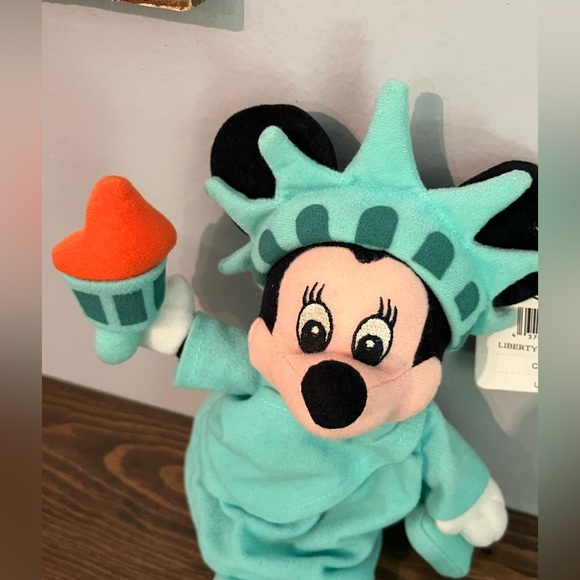 Disney Store Plush‎  Bean Bag 8" Liberty Minnie Mouse With Tags - Picture 4 of 5